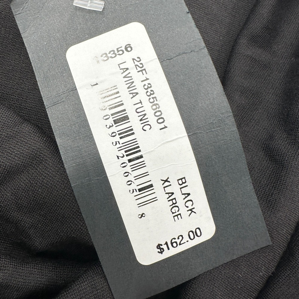 bryn Walker Black Draped Front Sleeveless Tunic - Picture 8 of 11
